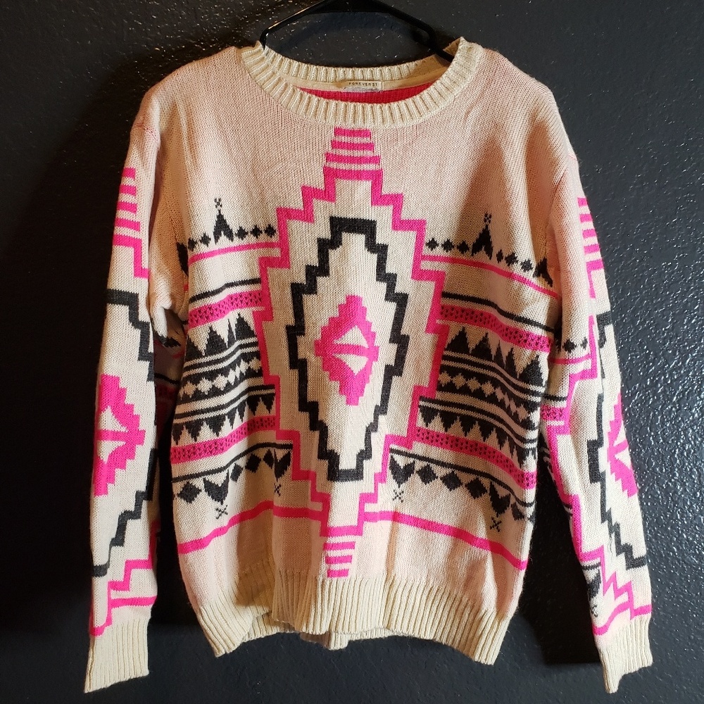 Forever 21 Southwest Patterned Sweater